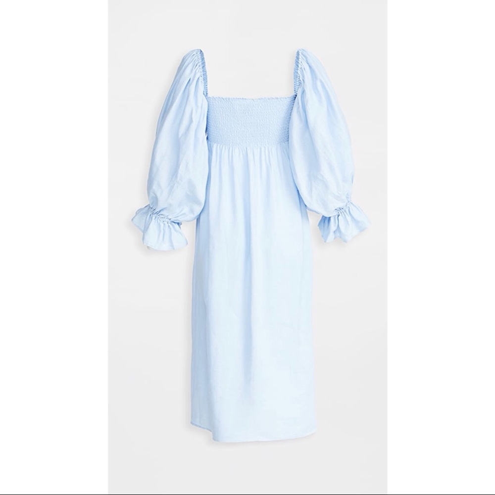 NWT Daily Sleeper Atlanta Dress Blue Size Small